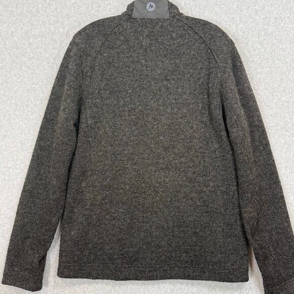 Marmot Poacher Pile Sweater Jacket Size M Wool Blend Pockets Hiking Trail Cozy - Picture 6 of 16